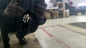Bare rear left door Nissan Rogue 21-23 S, SV, black KH3, scratches