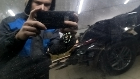 Hood bare Nissan Rogue 21-23 black KH3, aluminum, scratches, sand