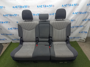 Rear row of seats 2nd row Toyota Prius V 12-17 velour dark gray + light gray, dry-cleanable, scratches