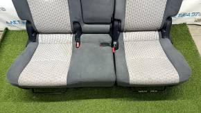 Rear row of seats 2nd row Toyota Prius V 12-17 velour dark gray + light gray, dry-cleanable, scratches