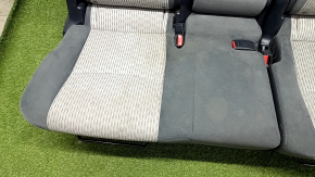 Rear row of seats 2nd row Toyota Prius V 12-17 velour dark gray + light gray, dry-cleanable, scratches