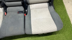 Rear row of seats 2nd row Toyota Prius V 12-17 velour dark gray + light gray, dry-cleanable, scratches