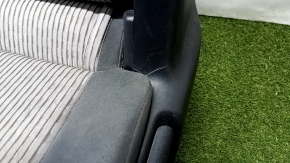 Rear row of seats 2nd row Toyota Prius V 12-17 velour dark gray + light gray, dry-cleanable, scratches