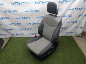 Driver's seat Toyota Prius V 12-17 without airbag, mechanical + electric, velour, dark gray + light gray, for dry cleaning