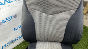 Driver's seat Toyota Prius V 12-17 without airbag, mechanical + electric, velour, dark gray + light gray, for dry cleaning