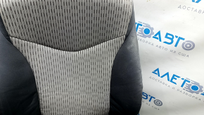 Passenger seat Toyota Prius V 12-17 without airbag, mechanical, velour dark gray + light gray, for dry cleaning