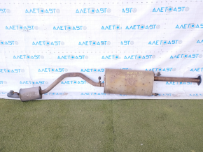 Muffler rear part with barrel Toyota Highlander 14-16 3.5 dents