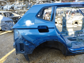 Quarter wing rear right VW Tiguan 18-long blue, on the body, dented, bumps