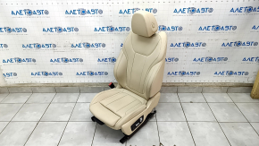 Driver's seat BMW X3 G01 18-21 with airbag, electric, heated, beige leatherette, dry-cleanable