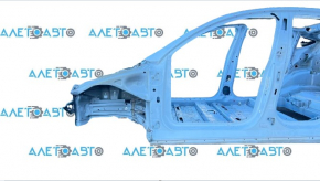 Tesla Model Y 20 front left quarter panel - on body, iron panel, white PPSW