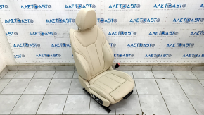 Passenger seat BMW X3 G01 18-21 with airbag, electric, heated, beige leatherette, dry-cleanable