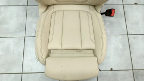 Passenger seat BMW X3 G01 18-21 with airbag, electric, heated, beige leatherette, dry-cleanable