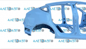 Quarter wing rear right Tesla Model Y 20- on the body, insert side member, white PPSW