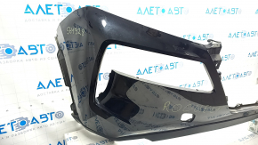 Bare front bumper Nissan Rogue 21-23 without parking sensors JP built, broken fasteners, scratches, crack