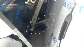Bare front bumper Nissan Rogue 21-23 without parking sensors JP built, broken fasteners, scratches, crack