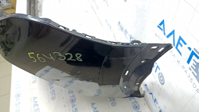 Bare front bumper Nissan Rogue 21-23 without parking sensors JP built, broken fasteners, scratches, crack