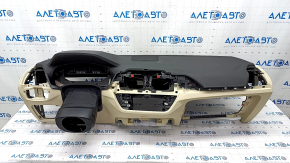Torpedo front panel with AIRBAG BMW X3 G01 18-21 black and beige, without projection, for cleaning, crack in the overlay