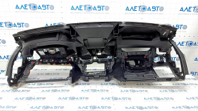Torpedo front panel with AIRBAG BMW X3 G01 18-21 black and beige, without projection, for cleaning, crack in the overlay