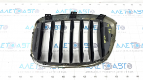 Radiator grill right BMW X3 G01 18-21 nostril, chrome frame + gray grill, bumpers
