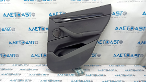 Door trim card rear right BMW X1 F48 16-22 leather black, black insert, backlight