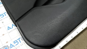 Door trim card front right BMW X1 F48 16-22 leather black, black insert, backlight, scratches