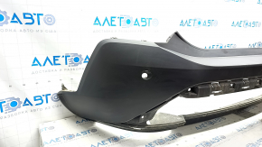Bare rear bumper Nissan Rogue 21-23 for parking sensors, JP built, structure, scratches, broken fasteners
