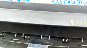 Bare rear bumper Nissan Rogue 21-23 for parking sensors, JP built, structure, scratches, broken fasteners