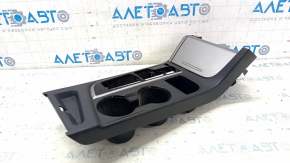 Overlay on the center console cup holder Hyundai Sonata 15-17 gray, scratches, cracks