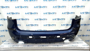 Bare rear bumper BMW X3 G01 18-21 X-Line without parking sensors, without towbar, blue C1M, scratches
