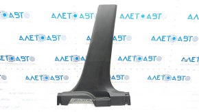 Center pillar trim lower right Nissan Rogue 21-23 black S JP built, scratches