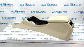 Console central armrest BMW X3 G01 18-21 beige, needs cleaning, plastic turned white, dents