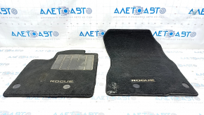 Set of floor mats for Nissan Rogue 21-23 cloth, black, for cleaning