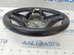 Naked steering wheel BMW X3 G01 18 - leather, black, heated, under petals, scratches, for cleaning