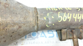 The exhaust route, the middle part with the catalyst Toyota Highlander 14-16 3.5, is crushed, the studs are sawed off