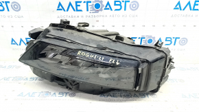 Headlight front left complete Nissan Rogue 21-23 LED S JP built, cracks in housing, sand