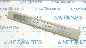 Door sill trim front right Lincoln MKC 15 - beige with backlight, worn