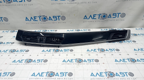 Front panel trim with deflectors right BMW X1 F48 16-22 black gloss + chrome