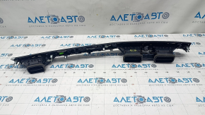 Front panel trim with deflectors right BMW X1 F48 16-22 black gloss + chrome