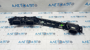 Front panel trim with deflectors right BMW X1 F48 16-22 black gloss + chrome