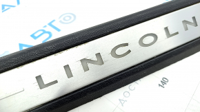 Door sill trim front left Lincoln MKC 15- black with backlight, worn