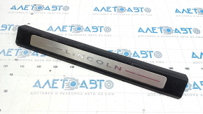 Door sill trim front left Lincoln MKC 15 - black, with chrome trim, worn