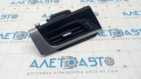 Front panel trim with deflector left BMW X1 F48 16-22 black gloss + chrome
