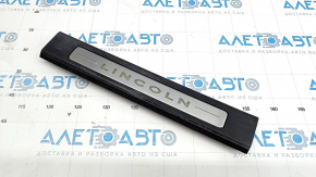 Door sill trim front left Lincoln MKX 16- black, chrome with backlight, worn