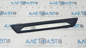 Door sill outer front right BMW X1 F48 16-22 black with chrome molding X-line, Sport-line, peeling chrome