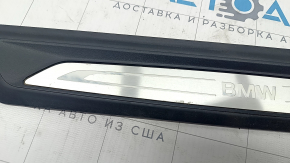 Door sill outer front right BMW X1 F48 16-22 black with chrome molding X-line, Sport-line, peeling chrome