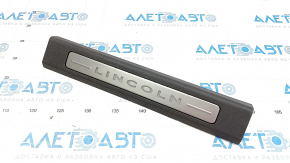 Door sill trim front left Lincoln MKX 16- brown, with chrome and illumination