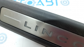 Door sill trim front left Lincoln MKX 16- brown, with chrome and illumination