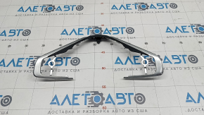 Steering wheel trim BMW X1 F48 16-22 upper part, black with chrome, broken guides