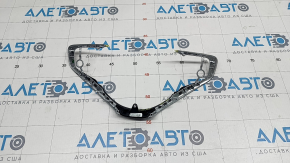 Steering wheel trim BMW X1 F48 16-22 upper part, black with chrome, broken guides