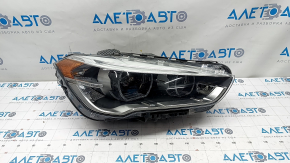 Front right headlight complete BMW X1 F48 16-19 LED, sand